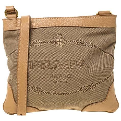 prada canvas bag brown|prada canvas crossbody bag.